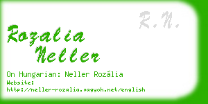 rozalia neller business card